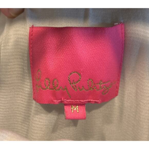 Women’s LILLY PULITZER Open Waters Maxi Strapless Dress Size M *A8 - Picture 3 of 4